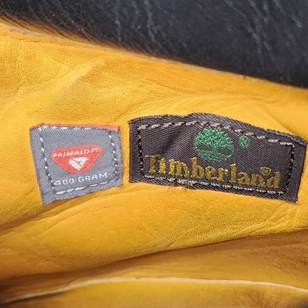 Timberland 6" Premium Waterproof 400g Prima Loft insulation Leather Men 8M Black - Picture 13 of 16